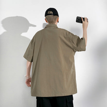 Men Shirt Short Sleeve Summer Sportswear Oversize 6XL 7XL 8XL 10XL Plus Size Formal Casual Streetwear Loose Pocket High Quality