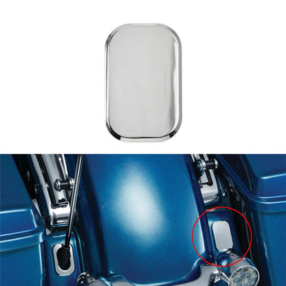 Tampa de Preenchimento do Furo da Antena ABS de Motocicleta Preto/Cromo para Harley Touring Street Glide FLHX 2006-2019 Road Glide 2010-2019