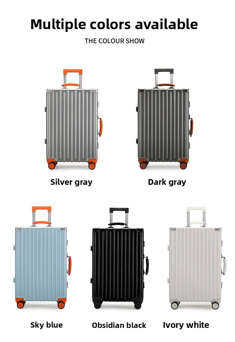 Mala de Bagagem Multifuncional, Maleta com Combinação de Cores e Trava e Rodas Silenciosas, Mala de Viagem com Carregamento USB 20/22/24/26 polegadas