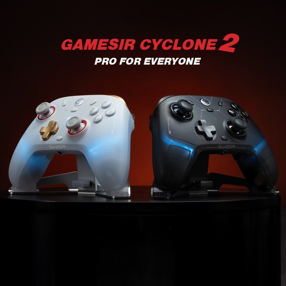 New Gamesir Cyclone 2 Wireless Controller with  Hall effect Controller for PC Steam Switch ios Andrioid Optional base