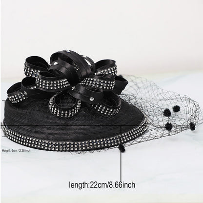 FS Red Wedding Fascinators Pillbox Hats para Mulheres com Véu de Flores Chapéu para Igreja Kentucky Derby Boné Cocktail Tea Party Chapéu de Cabeça