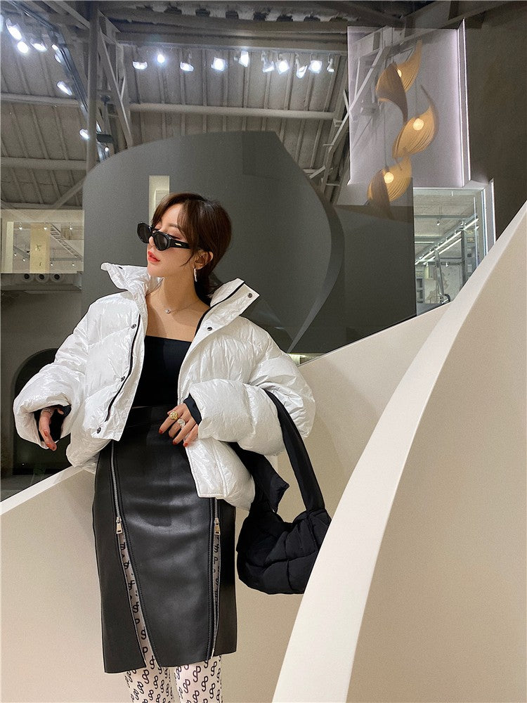 Lautaro Autumn Soft Black Pu Leather Midi Skirt Women with Double Slit Zipper High Waist Korean Style Fashion 2021 Streetwear