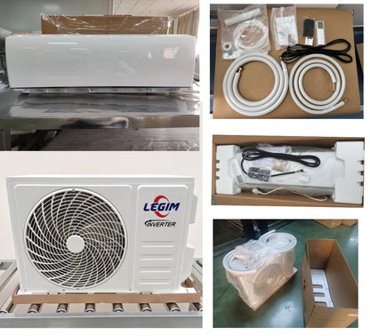 Ar Condicionado de Alta Eficiência 12000 BTU Aletas Douradas, Controle Inteligente Wi-Fi, Inversor DC, Montado na Parede 1.5hp