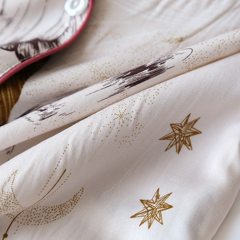 Spring / Summer New 100% viscose long-sleeved trousers ladies pajamas suit 3XL plus size long Sleepwear women's home Nightwear