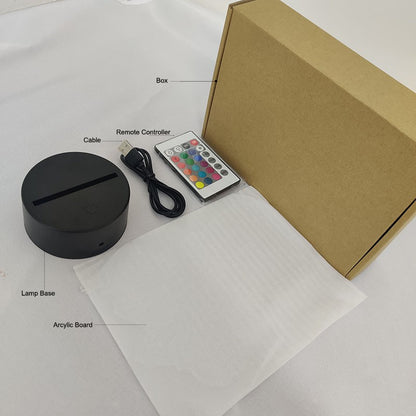 Sports Car 3d Illusion Lamp for Kids Bedroom Decor Nightlight Touch Sensor Atmosphere Birthday Gift Supercar Led Night Light