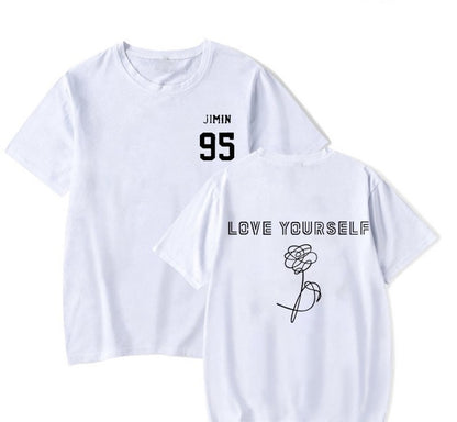 2025 Summer BTS LOVE YOURSELF Tear T-shirt Short-sleeved Casual Fan Top for Both Men and Women