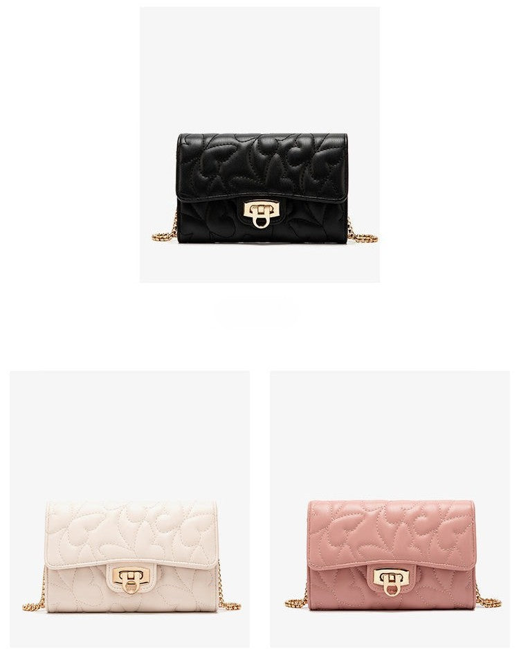 Women's Fashionable Casual Embroidered Butterfly Pattern Shoulder/crossbody Chain Small Square Bag, Mini Clutch