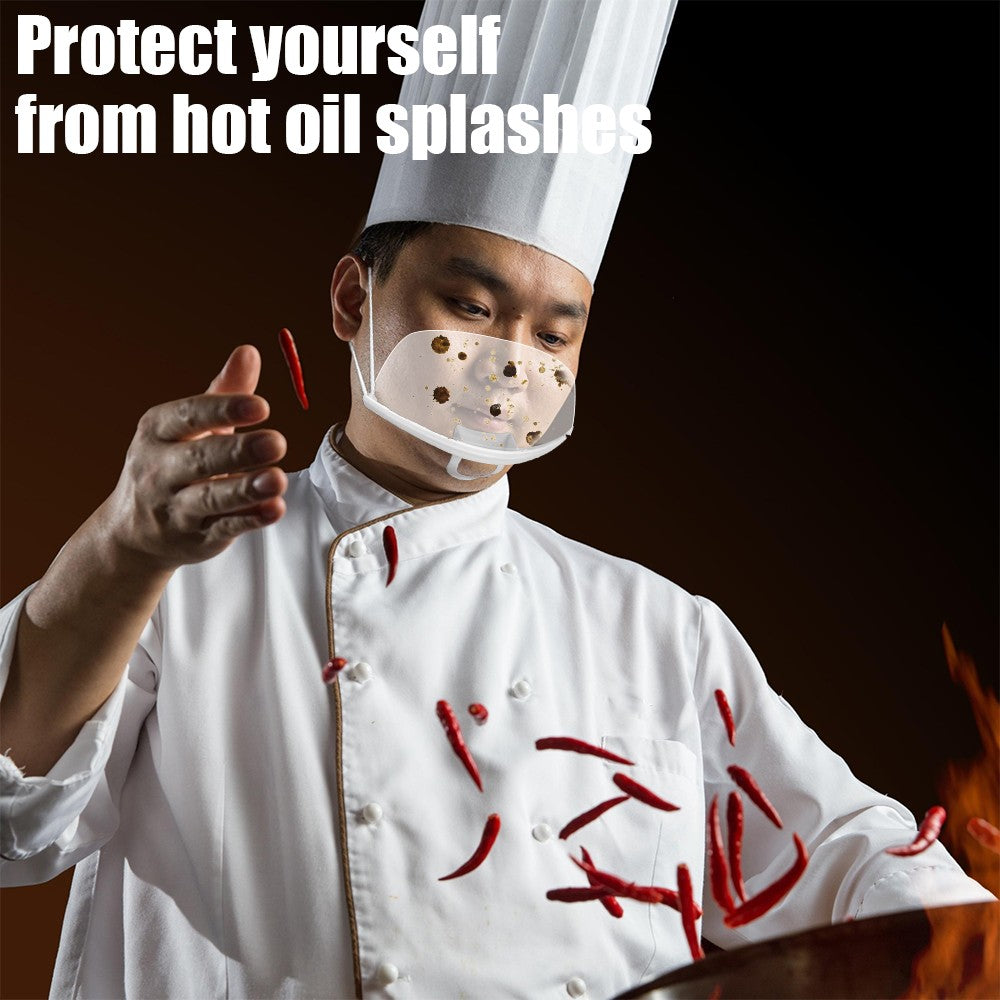 10/5/1x Plastic Clear Mask Shield Anti-Fog Reusable Restaurant Food Handlers Beauty Chef Waiter Protective Mask Open Face Guard