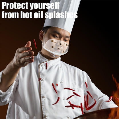 10/5/1x Plastic Clear Mask Shield Anti-Fog Reusable Restaurant Food Handlers Beauty Chef Waiter Protective Mask Open Face Guard