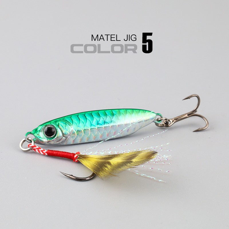 1 unidade isca artificial de metal Jig 7g 10g 15g 20g 25g 30g Isca de pesca Shore Casting Jigging Isca de pesca de água salgada Shore Casting