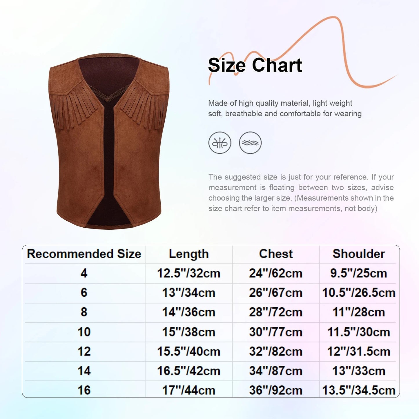 Wild West Cosplay Cowboy Cowgirl Costume Halloween Dress Up Clothes New Fringe Sleeveless Vest with Bandanna Hat Set