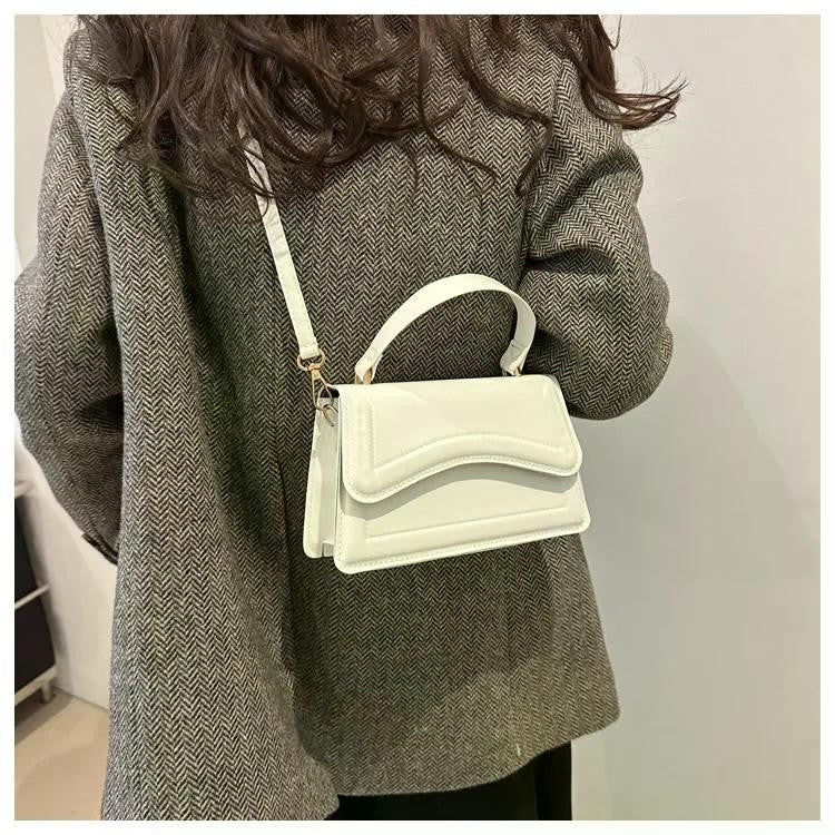 High Quality PU Leather Handbag Purse Women's Bag Solid Color Shoulder Crossbody Bags Lady Messenger Small Tote for Women Girls