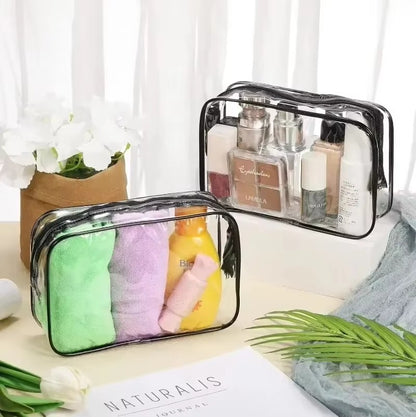 1/3pc Travel Organizer Bath Toiletry Wash Storage Bag Multifunction Large Capacity Waterproof Transparent With Zipper Women Gift