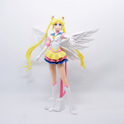 Boneco Sailor Moon Anime Desenho Animado Júpiter Makoto Vênus Minako Tsukino Coelho Boneca Brinquedo Pequena Princesa Decoração de Bolo Enfeites