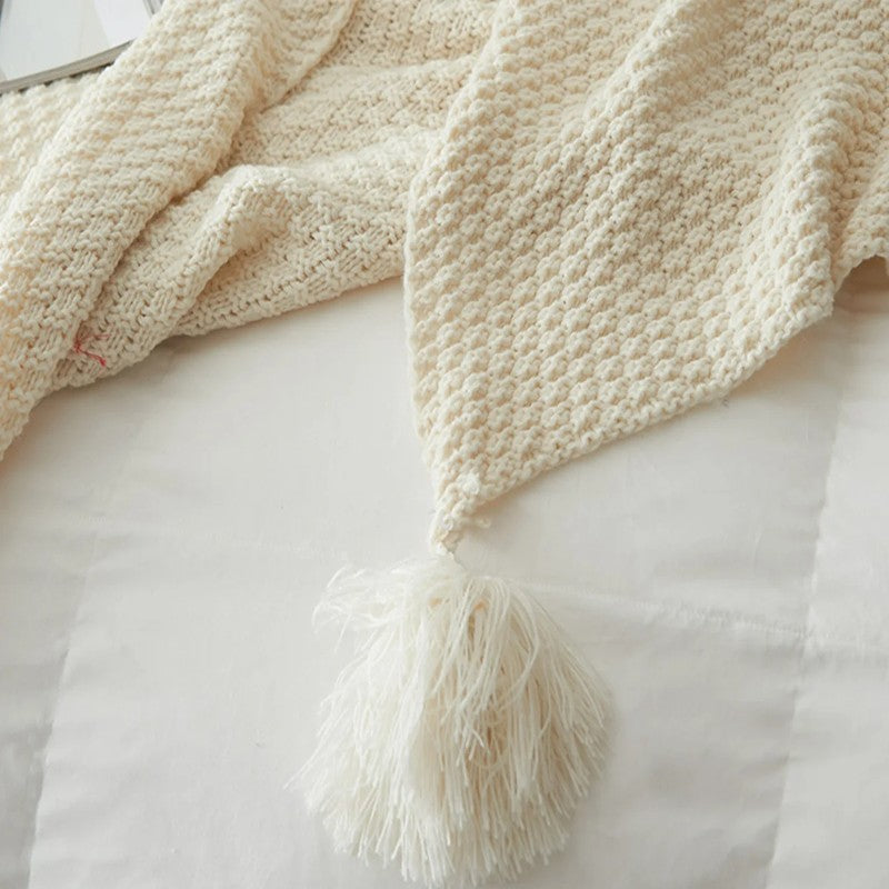 Nordic Style Throw Blanket Knitted Knee Blankets For Sofa Cover Office Air Condition Leisure Blanket Tapestry Shawl