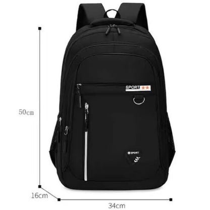 Mochilas Minimalistas de Grande Capacidade Masculinas Impermeáveis Oxford Mochila Escolar para Deslocamento Casual de Negócios Múltiplos Bolsos Bolsa de Viagem