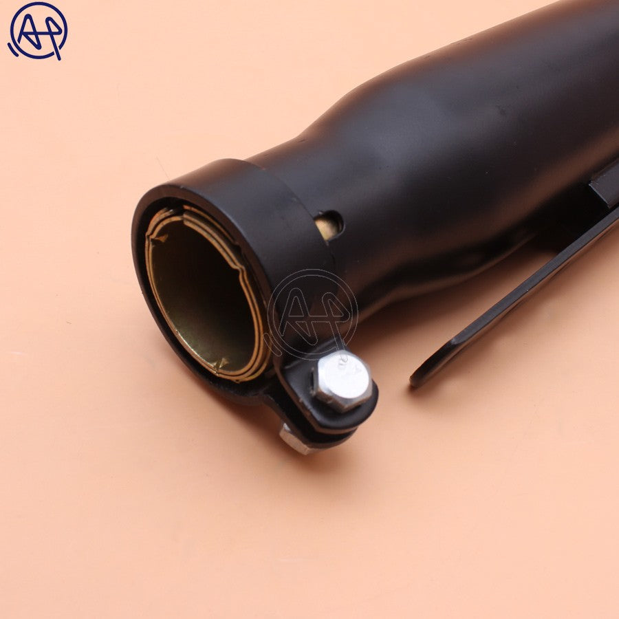 Universal Motorcycles Tapered Slip-On Exhaust Muffler Pipe Chrome/black for Harley Bobber Chopper Cafe Racer Racing
