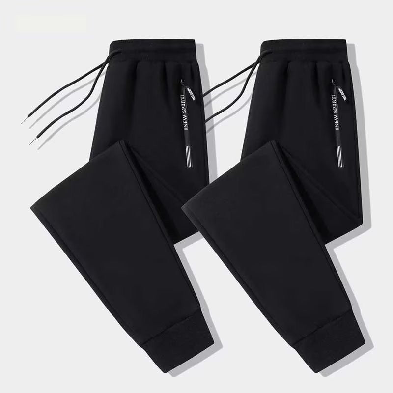 Calça casual masculina primavera e outono nova solta reta calça comprida calça jogger esportiva da moda