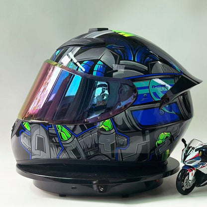 DOT Certified Full Face Motorcycle Helmet for Men And Women Anti-Fog Racing Style Couples Motorcycle Helmet