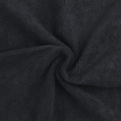 Black Microfiber Salon Hair Drying Towel Guest Used Hand Towels Hair Stylist Spa Bath Hair Drying Towel Cleaning Towel