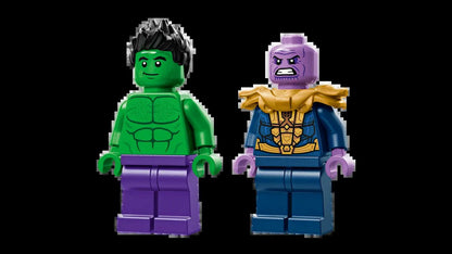 LEGO, Marvel, 76312, Batalha do veículo off-road do Hulk, Thanos, brinquedo de bloco de montar infantil, presente