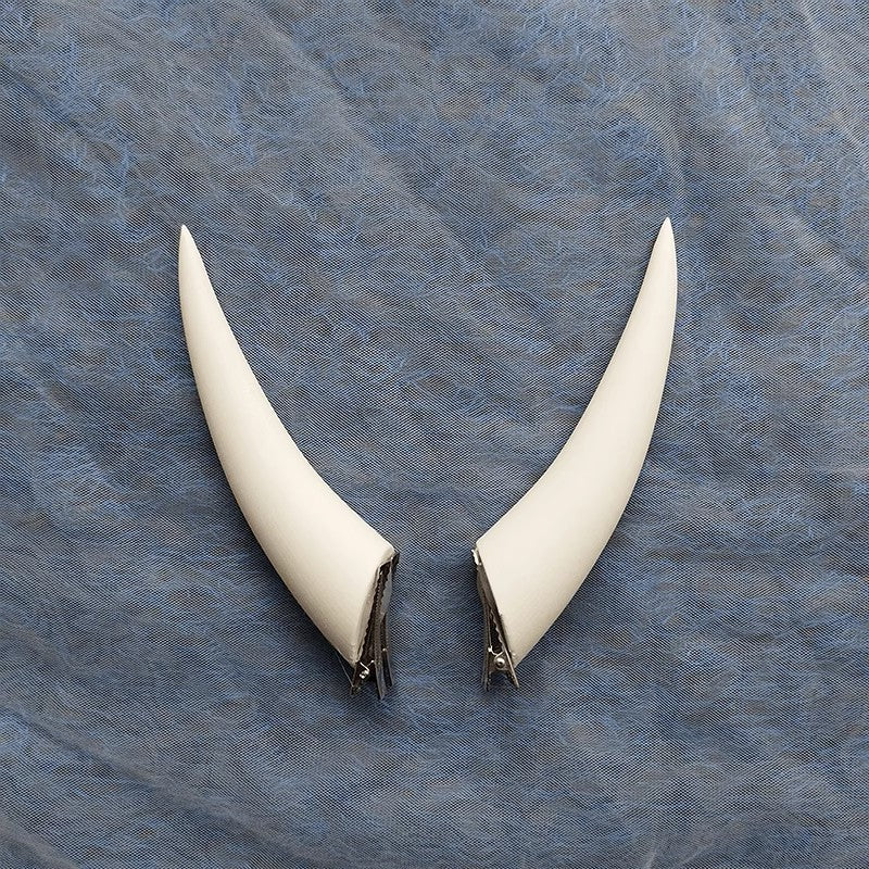 10/14/18cm Anime Gradient Halloween Devil Horns Head Clip Night Party Cosplay Headwear Dark Gothic Comic con Props Accessories
