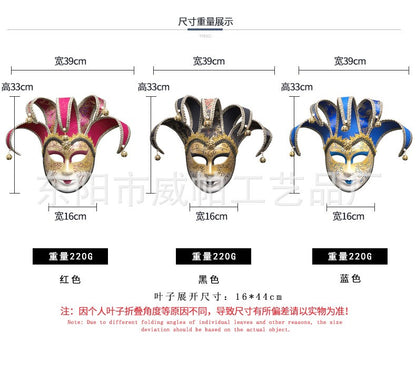 New European and American painted masks for Halloween dance parties - high - end Venetian masks for Italian ladies' performances