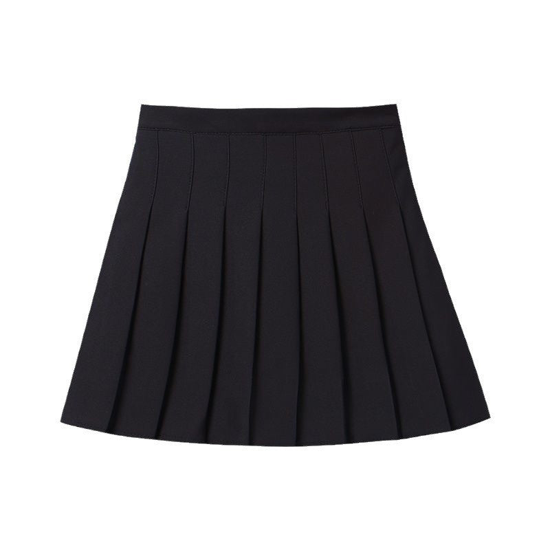 Women Pleated Skirt High Waist A-Line Mini Skirt School Girl JK Uniform Skirt Skater Skirt Tennis Skirt White Plus Size