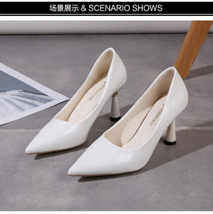Plaid Classic Casual High Heels New Pattern Embossed Fashion Oversize Shoes In Autumn and Winter 2022 Pumps Women Shoes