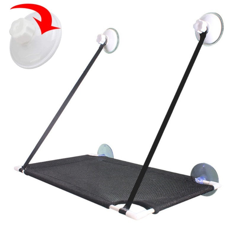 Rede de Gato para Janela Cama para Gatinho Cadeira de Sol Nicho Suspenso Sofá de Gato Túneis de Dois Andares Ventosa para Parede Cama Suspensa para Animais de Estimação de Inverno