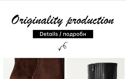 Ods Luxury Designer Sexy Pointed Toe Pole Knee High Brown Black Leather Red Sole Botas Mujer Boots For Women 8 10cm Big 41434546