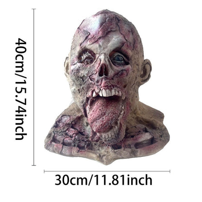 Halloween Ghost House Escape Room Terrifying Tongue Monster Headmask Mask Zombie Man Full Face Headmask