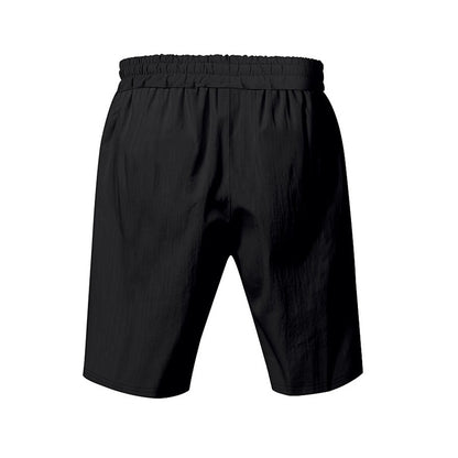 New Men's Cotton Linen Shorts Pants Male Summer Breathable Solid Color Linen Trousers Beach Shorts Fitness Streetwear