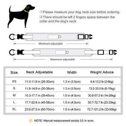 Coleira Personalizada Para Cães, Malha Respirável, Coleiras Refletivas, Colar Durável Para Animais de Estimação Pequenos, Médios e Grandes, Gravura Gratuita