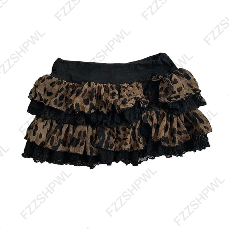 Women's Skirt Fashion Streetwear Pink Polka Dot Pattern Sports Casual Style vintage Y2K Emo Girls Sweet Harajuku Cute Slim Skirt