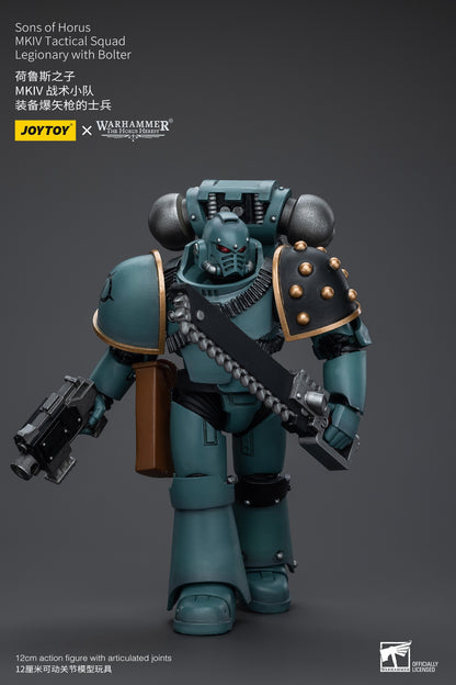 JOYTOY Warhammer 40k 1/18 Bonecos de Ação Anime 12cm Sons of Horus MKIV Esquadrão Tático Coleção Modelos Brinquedos