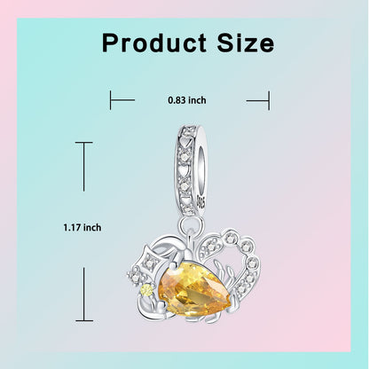 925 Sterling Silver Star Zodiac Signs 12 Constellation Pendant Fit Original Bracelet Making for Woman Jewelry Fashion Pendant
