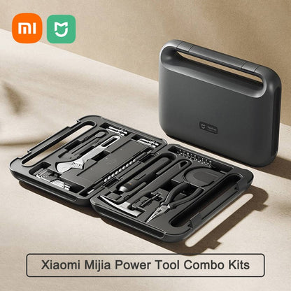 Xiaomi Mijia Power Tool Combo Kits Electric Screwdriver Self-lock Tape Measure Pliers Wrench Home Household DIY Hand Tool Kits