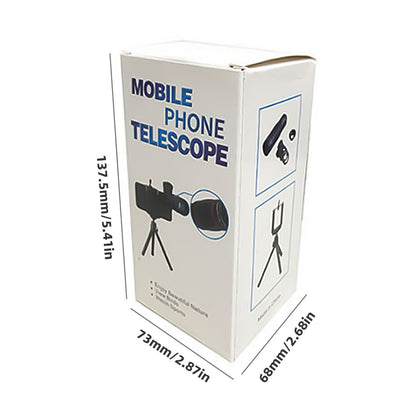 Lente de Telescópio HD 18/28/36X, Lente Teleobjetiva Universal com Zoom para Celular, Lente de Telescópio Óptico para Acampamento, Caça e Esportes