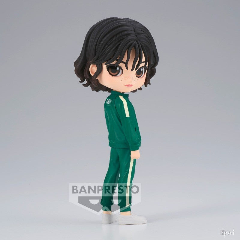 BANPRESTO Genuine Q Posket Series SQUID GAME Modelo de Brinquedo Cheng Qixun, Jiang Xiao Versão Q-version Humanoide, Todas as Idades, Brinquedo Modelo de Cenário
