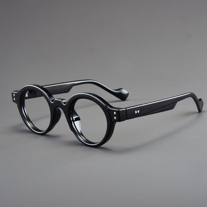 Retro Round Eyeglasses Suitable for Presbyopia Color-matching Trendy Small Frame HD Reading Glasses