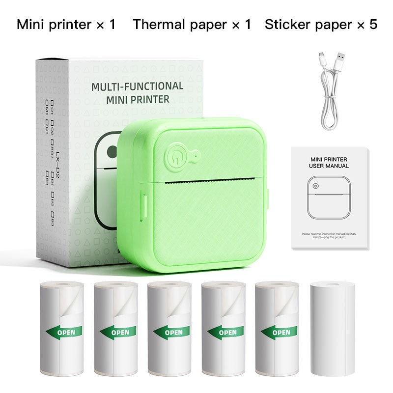 DOLEWA D8 Portable Mini Printers Wireless Bluetooth Inkless Sticker Maker Printer Tag Price Machine for Office School Kitchen