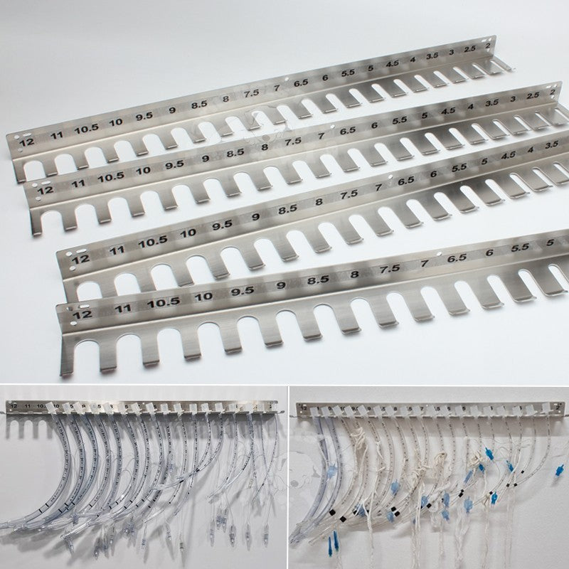 Gancho de intubação endotraqueal em aço inoxidável 304, suporte de tubo endotraqueal, rack de cânula traqueal, clínica veterinária