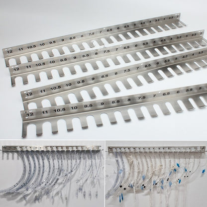 Gancho de intubação endotraqueal em aço inoxidável 304, suporte de tubo endotraqueal, rack de cânula traqueal, clínica veterinária