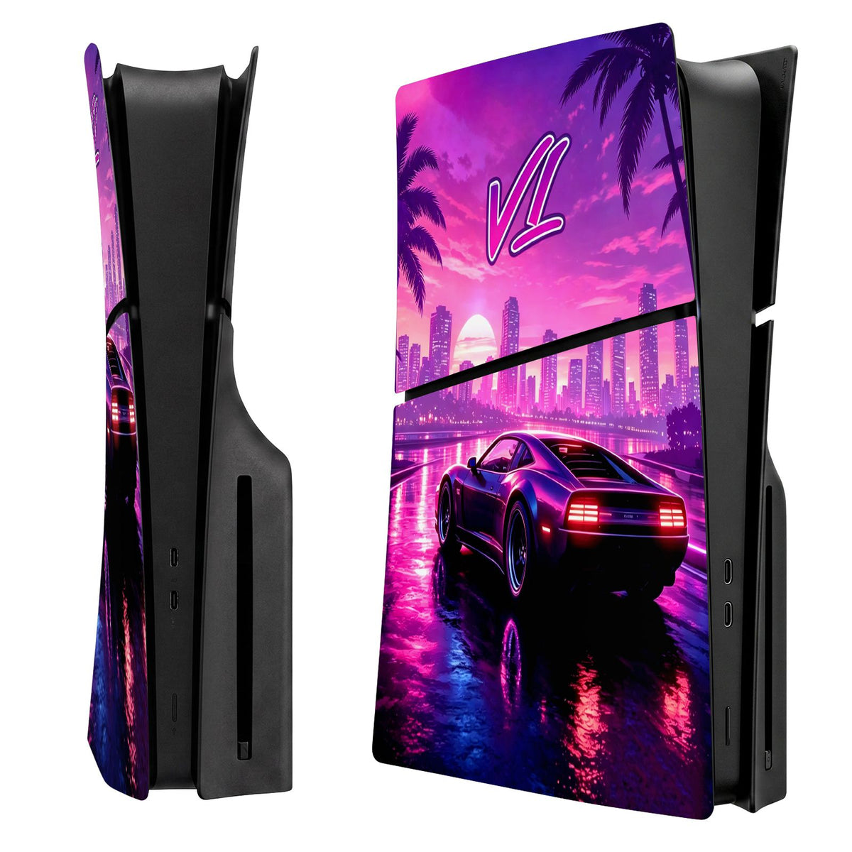 Cover Plates for PS5 Fat Disc Edition Model GT Replacement Side Panels for PS5 Pro Custom Console A Faceplates for PS5 Slim
