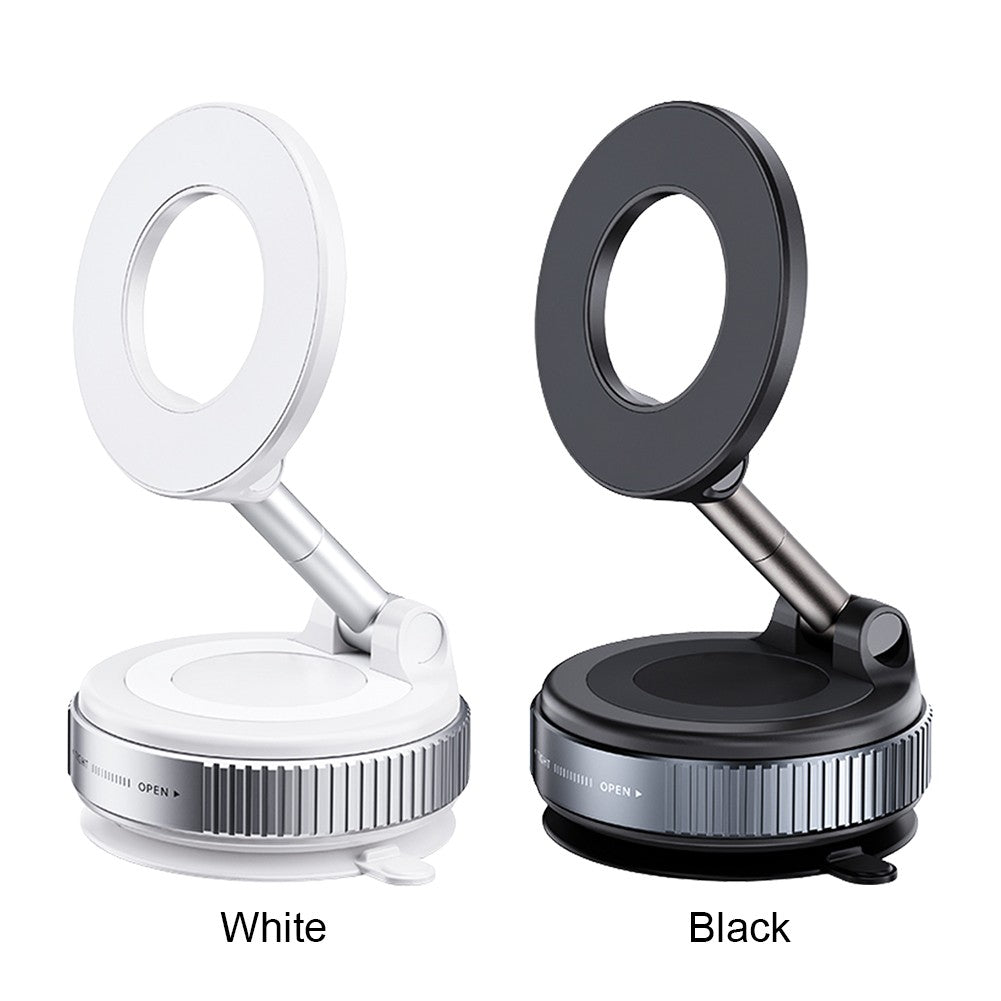 Magnetic Vacuum Car Mount Phone Holder Vacuum Suction Cup Car Phone Stand Universal GPS Navigation Stand for Car Smooth Surfaces