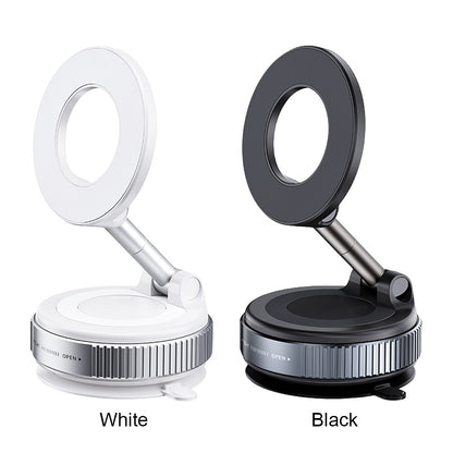 Magnetic Vacuum Car Mount Phone Holder Vacuum Suction Cup Car Phone Stand Universal GPS Navigation Stand for Car Smooth Surfaces