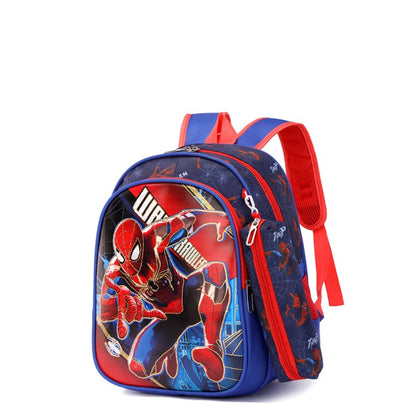 Disney Spiderman Unisex Backpacks Large Capacity Gilding Print Schoolbag For Children's Gifts With Pen Case