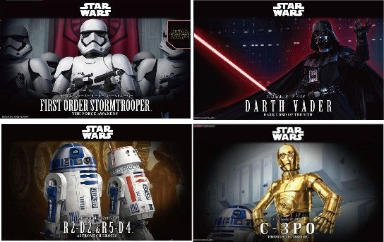 DALIN MODEL Star Wars Darth Vader C-3PO R2-D2 Stormtrooper Modelo para montar Brinquedo para crianças Brinquedo colecionável Presente de aniversário