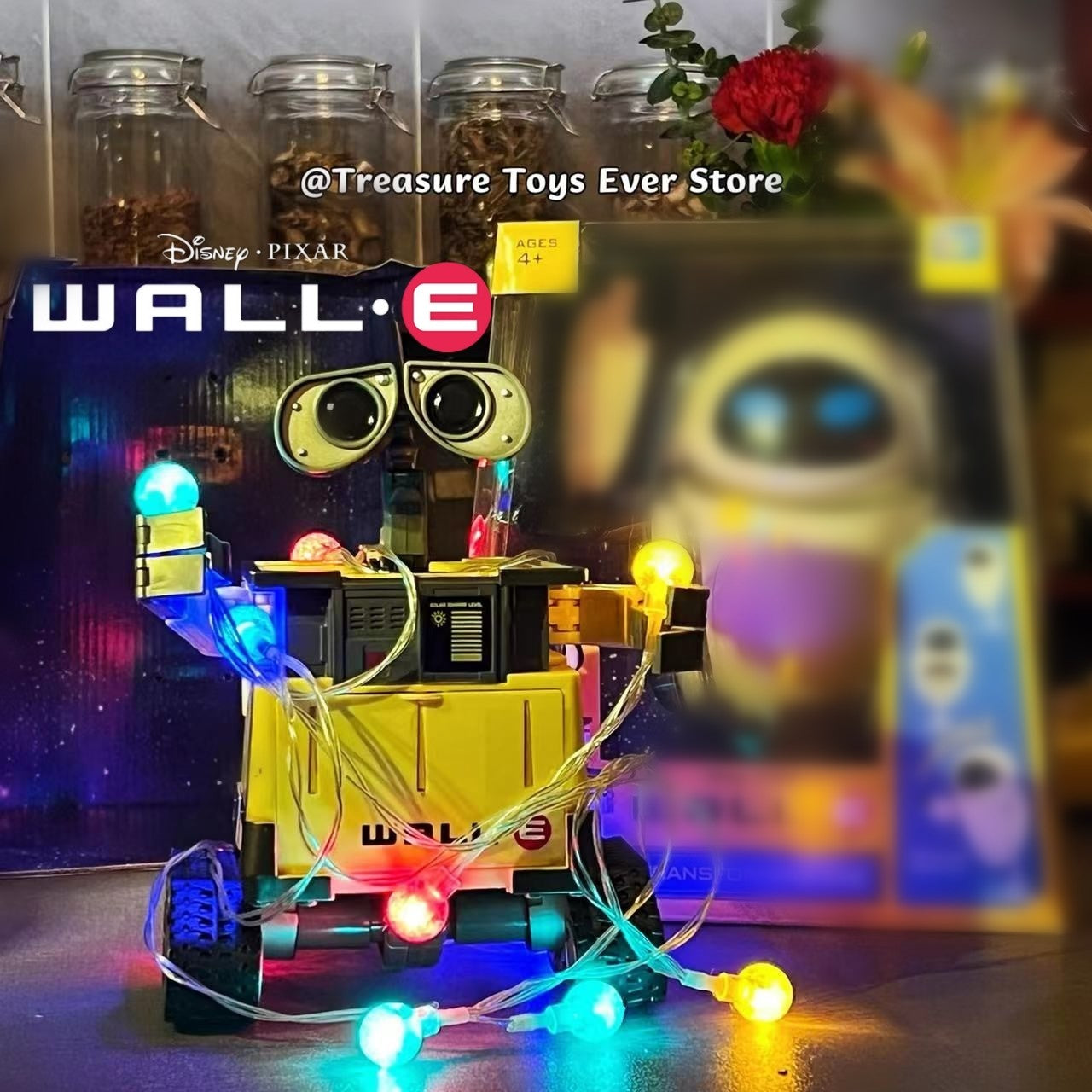 Disney Original Thinkway Toys WALL E Robô EVE Transformável Boneco de Ação Brinquedo Modelo Presente de Natal Infantil para Coleção de Crianças